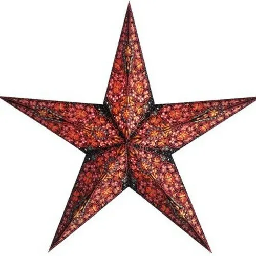 Starlightz Stern Kalea rot bunt 60 cm Leuchtstern Papierstern Weihnachtsstern