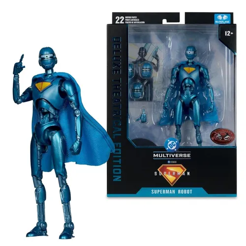 Superman (2025) DC Multiverse Deluxe Actionfigur - Aufstellfiguren & Statuen, detailreiche Robot-Actionfigur in der limitierten Red Platinum Edition für Sammler und Fans