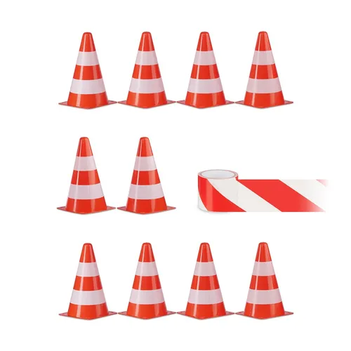 Pylonen Warnkegel Verkehrshütchen Absperrkegel stapelbar 60 g Markierungskegel