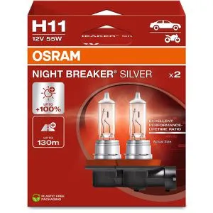 Ams-Osram Glühlampe, Hauptscheinwerfer NIGHT BREAKER® SILVER 64211NBS-2HB