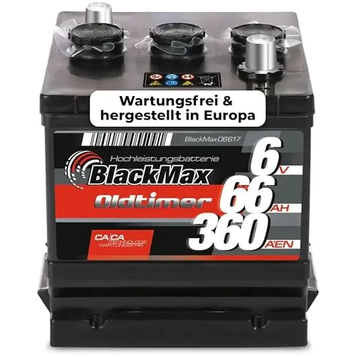 BlackMax Oldtimer Batterie 6V 66Ah 360A/EN [06617]