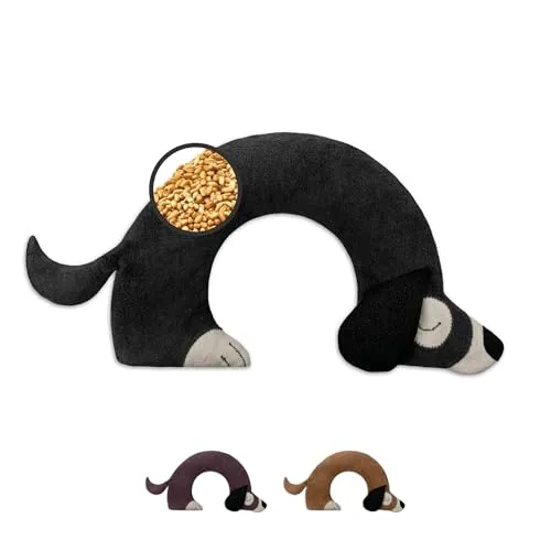 LESCHI Körnerkissen in schwarz von Leschi