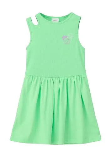 s.Oliver Ärmelloses Kleid mit Rippstruktur in grün von s.Oliver