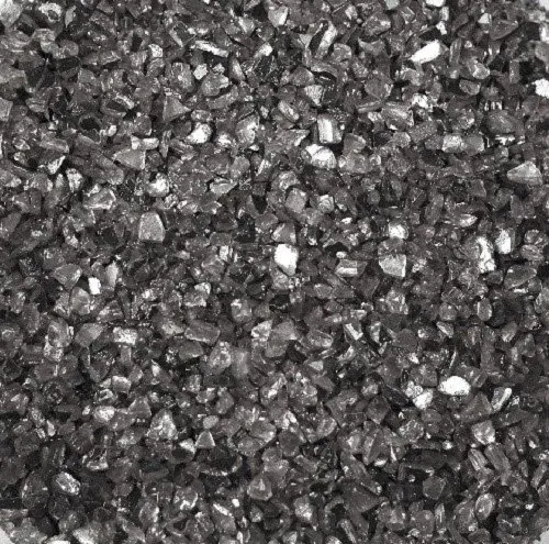 Glassteine Spiegelglasgranulat, 1-4 mm. 300g. Farbe: Grau ANTHRAZIT -84