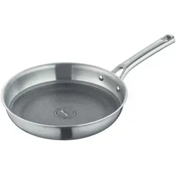 Berndes Bratpfanne Tricion Resist 32 cm - Hochwertige Bratpfanne aus Edelstahl und Aluminium, mit 3-Schicht-Boden für schnelle Hitzeleitung, ideal für alle Herdarten. Perfekt für vielseitiges Kochen!