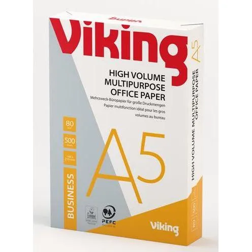 Viking Business DIN A5 Druckerpapier Weiß 80 g/m²