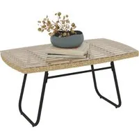Outsunny Rattan Gartentisch, 50x45x90 cm
