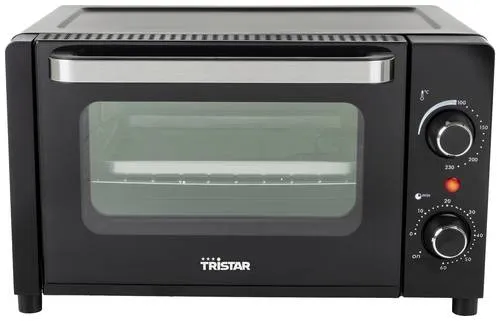 Tristar OV-3615 Minibackofen 10l - Minibackofen mit 10 Litern Fassungsvermögen, ideal für kleine Küchen oder Camping. Mit 800 Watt Leistung ermöglicht er Grillen, Backen und Toasten – perfekt für leckere Snacks im Handumdrehen!