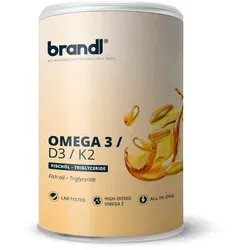Omega-3 D3 K2 Weichkapseln - Arzneimittel zur Unterstützung von Herz- und Gehirnfunktion, hochdosiert mit essenziellen Fettsäuren und Vitaminen, in Deutschland abgefüllt und unabhängig laborgeprüft.