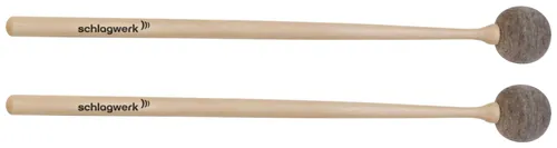 Schlagwerk MA104 Felt Mallet - Schlägel für Orff-Instrumente, mittelweich, ideal für Schlitztrommeln und Balafon, sorgt für einen warmen, vollen Klang.