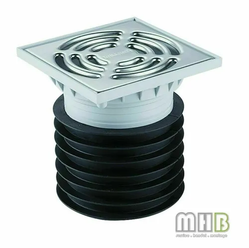 Dallmer Bodenablauf PRONTO K 700360 - Bodenablauf in Schwarz Chrom, geruchs- und reinigungsdicht mit hoher Ablaufleistung und Belastungsklasse K 3