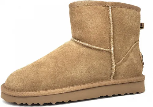 OOG Teddi Fell OB58541 - Bequeme Wanderschuhe in Größe 36 EU - Wanderschuhe aus hochwertigem Fell, ideal für Outdoor-Abenteuer und gemütliche Spaziergänge, in stilvollem Braun.