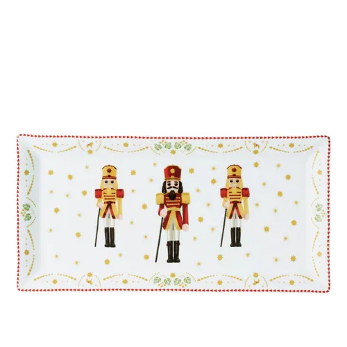 Hutschenreuther Christmas Love Platte eckig 36 cm - Weihnachtsdeko, stilvolle Platte für festliche Anlässe und perfekt für das Servieren von Leckereien.