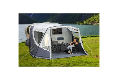 REIMO Vorzelt aufblasbar für Adria Action 361 - Vorzelte für Campingfreunde: Das aufblasbare Vorzelt bietet schnellen Aufbau, Schutz vor Wetter und zusätzlichen Wohnraum zum Essen oder Entspannen.