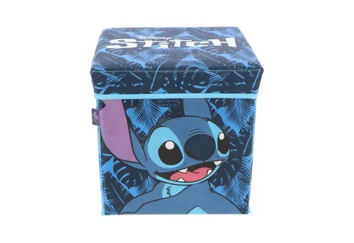 Disney Aufbewahrungsbox Disney Stitch Kinder Spielzeugkorb mit Deckel 30x30x30 cm