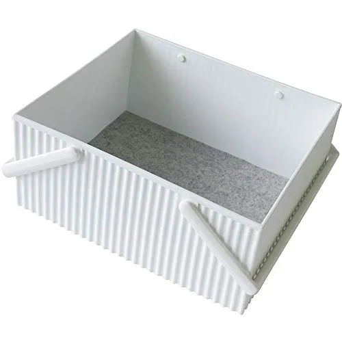 Hachiman Aufbewahrungsbox Omnioffre L - Praktische Kunststoff-Box in Weiß, ideal zur Aufbewahrung und Organisation, robust und stilvoll für jedes Zuhause.