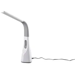 REALITY LED-Tischleuchte Vento R50381101 mit Ventilator in grau von TRIO Leuchten