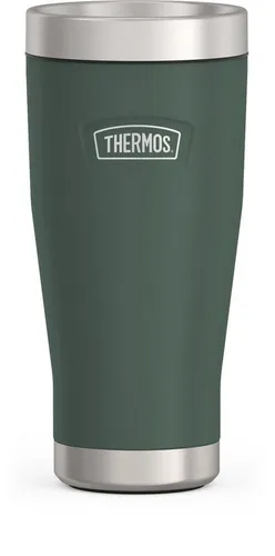 THERMOS Isoliertasse ICON - grün, Edelstahl - Thermobehälter mit 0,47 l Fassungsvermögen, doppelwandig und auslaufsicher. Ideal für Kaffee & Tee unterwegs, mit rutschfestem Boden und einfacher Reinigung durch zerlegbaren Deckel.