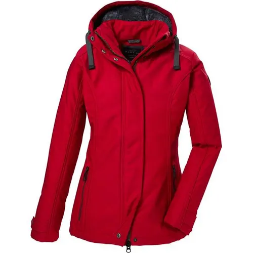 G.I.G.A. DX by killtec Funktionsjacke Softshelljacke GW 23 WMN SFTSHLL JCKT rot 42 - Funktionsjacke für Damen in sportlichem Design, atmungsaktiv und wasserabweisend – ideal für Outdoor-Aktivitäten.