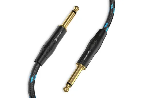 UltraHDTV Mono Klinkenkabel 6,35 mm – 10m - Hochwertiges 6,35 mm Instrumentenkabel für professionelle Audioanwendungen. Robuste Verarbeitung mit Knickschutz und vergoldeten Kontakten sorgt für exzellente Klangqualität.