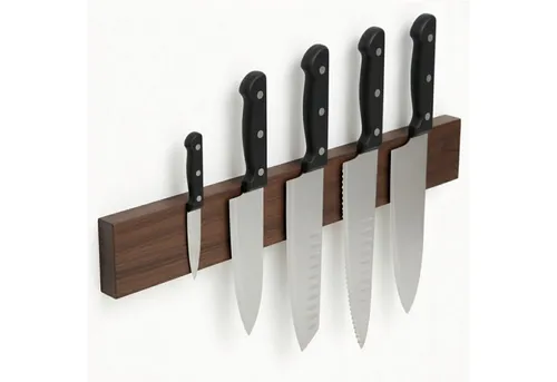 Kibun Wand-Magnet Messer-Leiste Magnetleiste aus Holz 40 cm Messerhalter