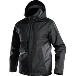 Hyper Wasser- und winddichte Arbeitsjacke in Schwarz/Anthrazit - Größe XS - Arbeits- & Schutzkleidung, ideal für alle Wetterbedingungen mit wasserdichtem, winddichtem und atmungsaktivem Stoff für optimalen Schutz und Komfort.