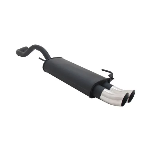 Novus Sportauspuff für VW Polo 4 6N / 6N2 2x76mm DTM Endschalldämpfer mit ABE