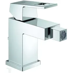 Grohe Bidetarmatur EUROCUBE chrom 23138000 - Bidet-Armaturen, elegante Chromoberfläche für modernes Badezimmerdesign und langlebige Metallkonstruktion.