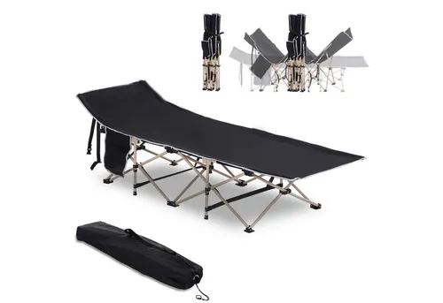 Outsunny Campingbett aus Stahl mit Oxfordstoff von Outsunny