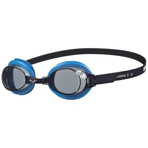 Arena Schwimmbrille Bubble 3 Jr, Unisex Erwachsene Einheitsgröße Schwarz (smoke / turquiose)