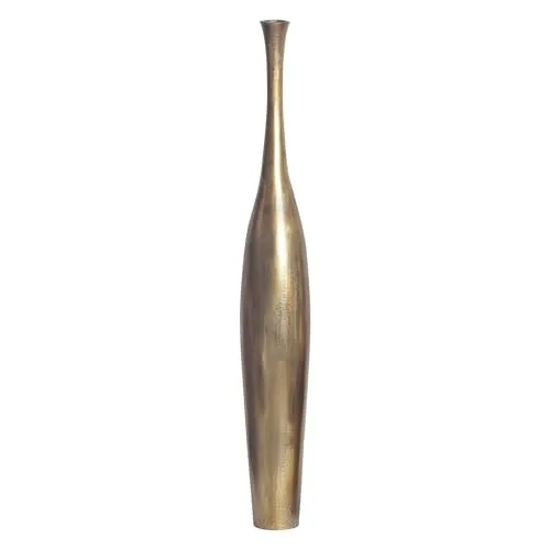 FineBuy Deko Vase Aluminium Gold in gold von FineBuy