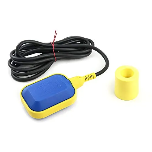 QWORK® 3m Kabel Wasserstandsregler, Rechteckige Schwimmerschalter, für Wassertank, Schmutzwasserpumpe
