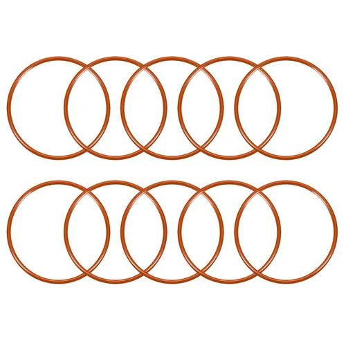 10pcs Silikon O-Ring 50mmx45,2mmx2,4mm VMQ Dichtring Dichtungsring Dichtung rot