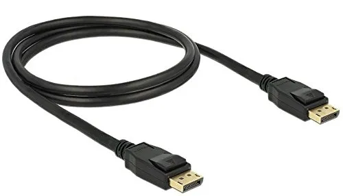 Delock Displayport Kabel DP -> DP ST/1.00m Schwarz 4K