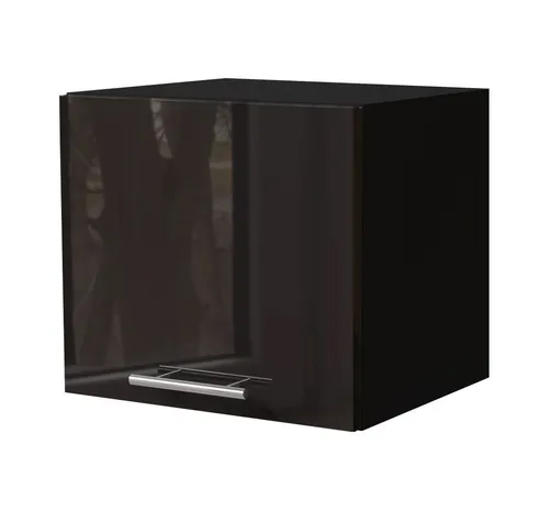 Feldmann-Wohnen Klapphängeschrank Schwarz Hochglanz