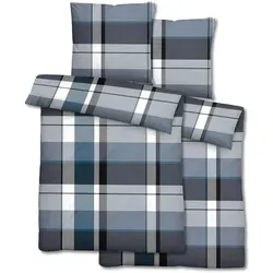 Doppelpack Biber Bettwäsche 155 x 220 cm + 80 x 80 cm