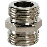 Ich-Zapfe Doppelnippel Gewindenippel Beidseitig 5/8 Zoll NW 7 mm Chrom-Nickel-Stahl