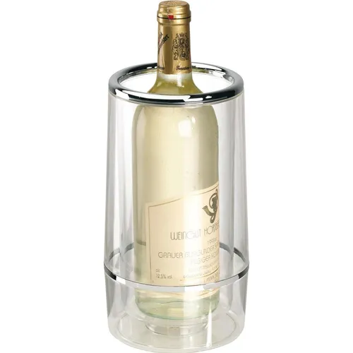 TESTRUT Flaschenkühler - Eiseimer & Weinkühler aus transparentem Kunststoff, ideal für stilvolle Partys und kühle Getränke. Perfekte Größe für jeden Tisch!