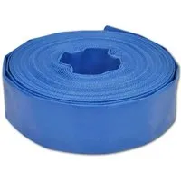 vidaXL Wasser-Flachschlauch 25 m 2 Zoll PVC - Gartenschlauch für Wasserpumpen, wetterfest und langlebig. Mit Spiraleinlagen für Flexibilität und ungehinderten Wasserfluss, ideal für private und gewerbliche Anwendungen.