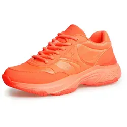Sneaker SOCCX, Damen, Gr. 37, shinning orange, Synthetik, Textil, unifarben, Schuhe Sneaker, mit Wechselfußbett