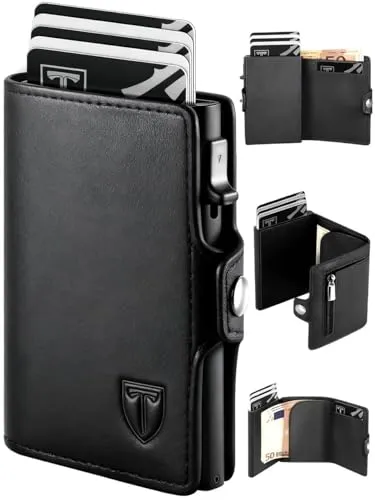TEEHON Slim Wallet Herren | RFID Schutz Geldbörse