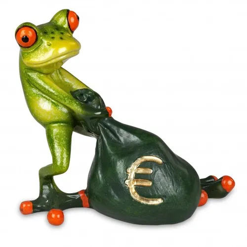 Formano Frosch mit Geldsack, hellgrün - Froschhausen