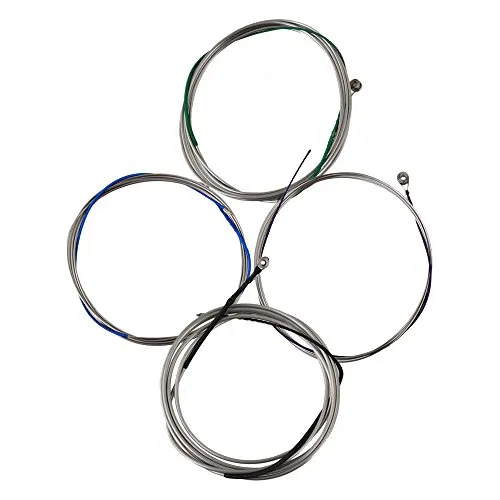 Yibuy 4/4 Cello Saiten Stahlkern Neusilber Wicklung A / D / G / C.