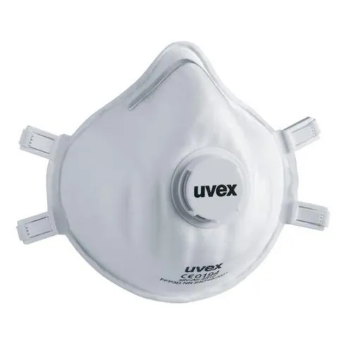 Uvex silv-Air classic 2310 - FFP3 Feinstaubmaske mit Ventil - Atemschutzmaske FFP3 mit Ventil, 15 Stück, bietet optimalen Schutz vor Feinstaub und sorgt für hohen Tragekomfort bei der Arbeit.