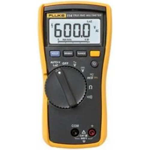 Fluke Multimeter 114 - Präzise Messungen für Profis - Multimeter für präzise elektrische Messungen, ideal für Elektriker und Techniker mit intuitivem Display und robustem Design.