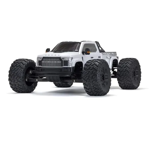 ARRMA BIG ROCK 6S 4X4 RC Brushless Monster Truck RTR 1:7 Weiss - RC-Modelle mit kraftvollem Brushless-Motor für extreme Geschwindigkeit und Geländetauglichkeit, ideal für Abenteuer im Freien.