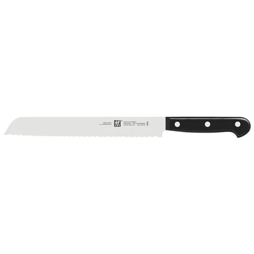 Zwilling Twin Gourmet Brotmesser 20 cm - Brotmesser mit 20 cm Klinge, präzise geschliffen für perfekte Schnittqualität und komfortable Handhabung, ideal für frisches Brot und Brötchen.