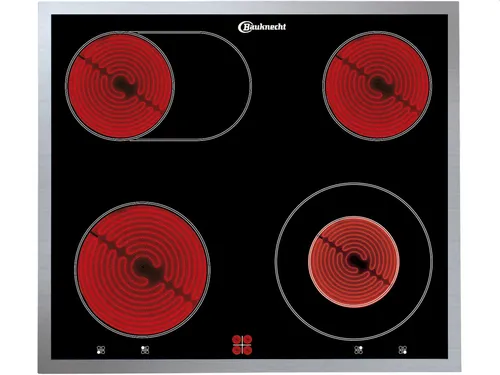 Bauknecht CHR 6642 IN Glaskeramikkochfeld - Kochfeld mit 60 cm Breite, erweiterbaren Mehrkreis- und Bräterzonen für flexibles Kochen und optimale Nutzung der Kochfläche.