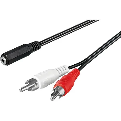 Audio-Kabel 1,4 m 2x Cinch-Stecker an 3,5mm Klinkenbuchse/-kupplung