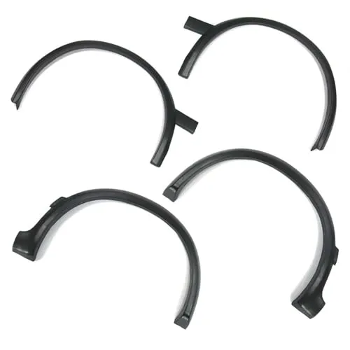 OMAC Kfz-Schmutzfänger Radlaufverbreiterung für VW Golf 2 (1987-1991) - Schmutzfänger aus schlagfestem ABS-Kunststoff für sportlichen Look, 4-teiliges Set, ideal für VW Golf 2, lackierfähig und splittersicher.
